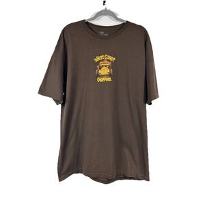 VTG West Coast Choppers Shirt XL Brown Original Outlaw Hot Rod Jesse James Y2K